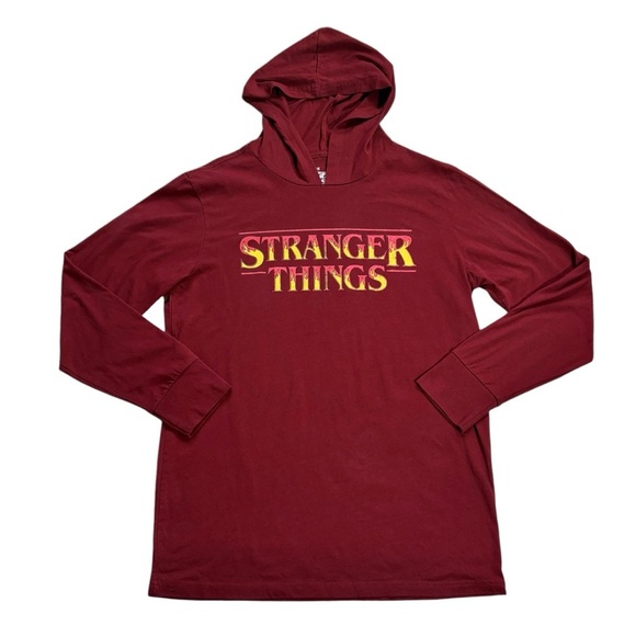 Mad Engine Tops Stranger Things Roll For Your Life DnD Dice Hooded-Tee, Size LG - Picture 4 of 11